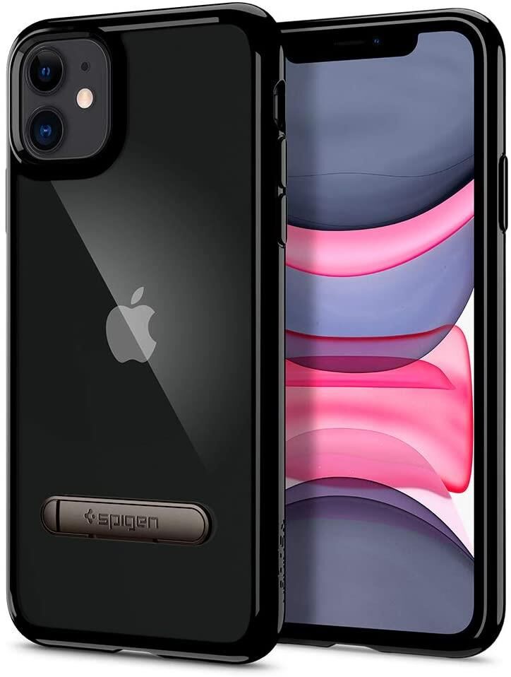Spigen iPhone 11 ile Uyumlu Kılıf Ultra Hybrid S Jet Black