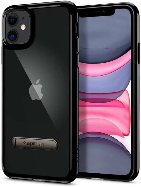 Spigen iPhone 11 ile Uyumlu Kılıf Ultra Hybrid S Jet Black