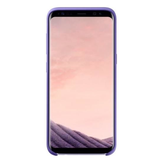 Galaxy S8 ile Uyumlu Silikon Kılıf Mor EF-PG950TVEGWW