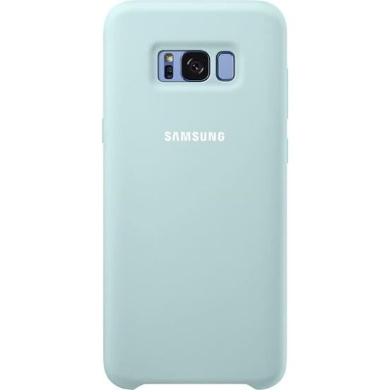 Galaxy S8 Plus ile Uyumlu Silikon Kılıf Mavi EF-PG955TLEGWW
