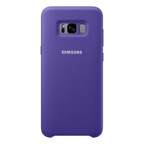 Galaxy S8 Plus ile Uyumlu Silikon Kılıf Mor EF-PG955TVEGWW