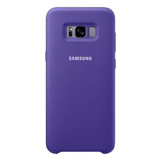 Galaxy S8 Plus ile Uyumlu Silikon Kılıf Mor EF-PG955TVEGWW