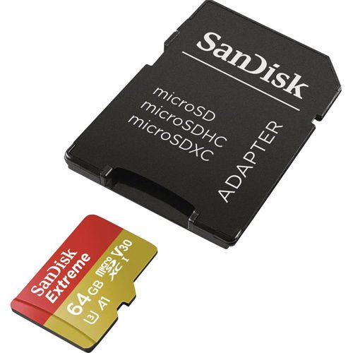 Sandisk Extreme 64GB Micro SD Hafıza Kartı 4K 100MB/s