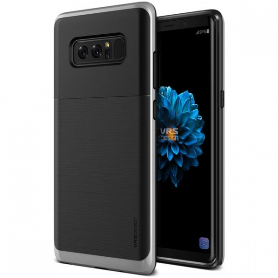 VRS Galaxy Note 8 ile Uyumlu High Pro Shield Kılıf Light Silver