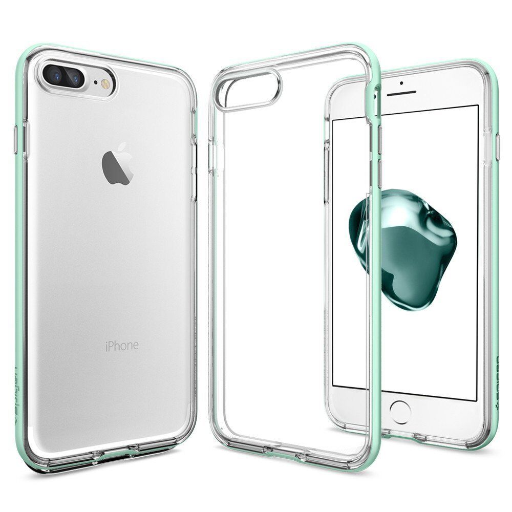 Spigen iPhone 7 Plus ile Uyumlu Kılıf Neo Hybrid Crystal Mint