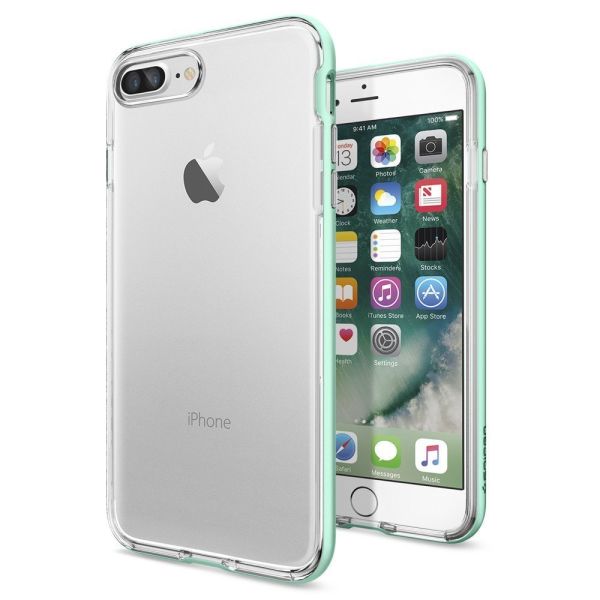 Spigen iPhone 7 Plus ile Uyumlu Kılıf Neo Hybrid Crystal Mint