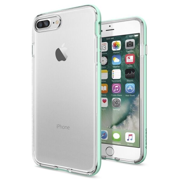 Spigen iPhone 7 Plus ile Uyumlu Kılıf Neo Hybrid Crystal Mint