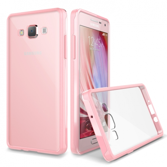 VRS Galaxy A7 2015 ile Uyumlu Crystal Mixx Kılıf Baby Pink