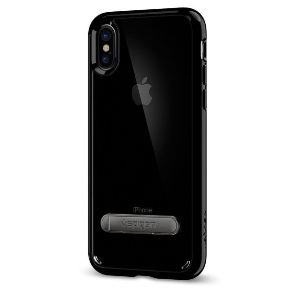Spigen iPhone X ile Uyumlu Kılıf Ultra Hybrid S Jet Black