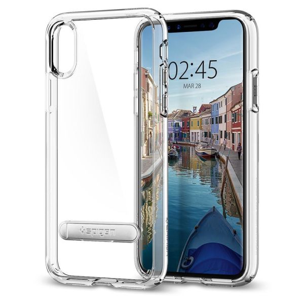Spigen iPhone X ile Uyumlu Kılıf Ultra Hybrid S Crystal Clear