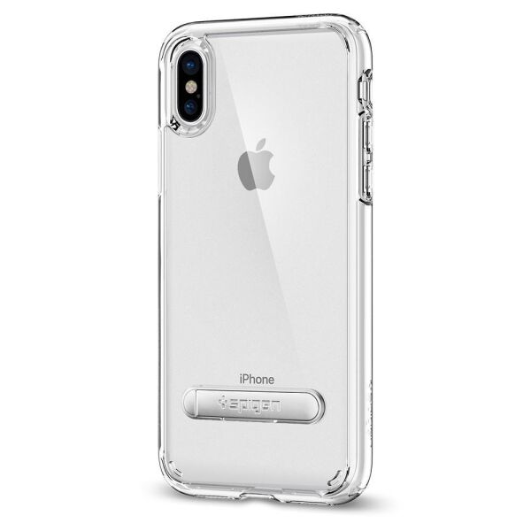 Spigen iPhone X ile Uyumlu Kılıf Ultra Hybrid S Crystal Clear