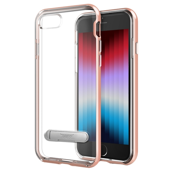 Buff iPhone Se 2022 ile Uyumlu Air Bumper Kılıf Rose Gold