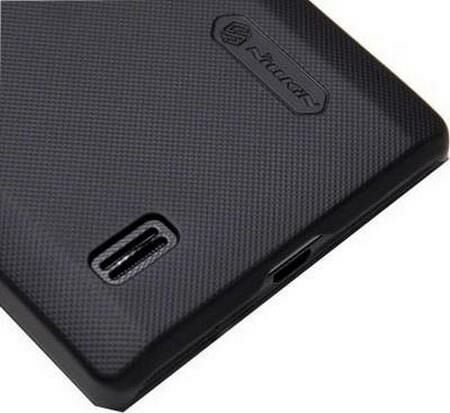 Nillkin Optimus L9 ile Uyumlu Sert Kauçuk Kılıf Siyah