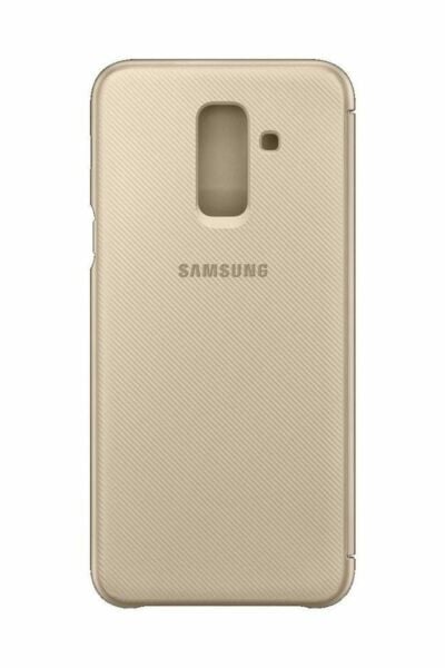Galaxy A6+ (2018) ile Uyumlu Kapaklı Kılıf Altın EF-WA605CFEGWW