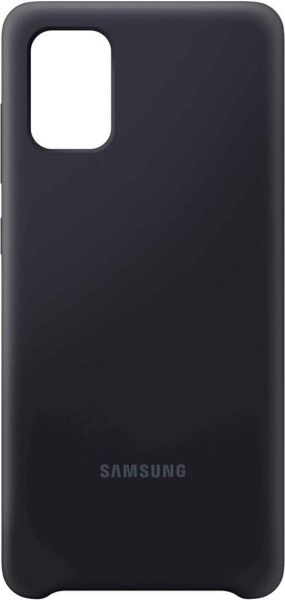 Galaxy A71 ile Uyumlu Silikon Kılıf Siyah EF-PA715TBEGWW