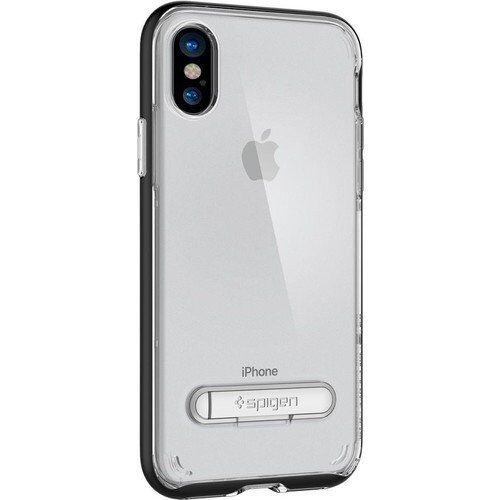 Spigen iPhone X ile Uyumlu Kılıf Crystal Hybrid Black