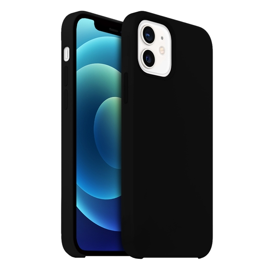 Buff iPhone 12 Mini ile Uyumlu Rubber Fit Kılıf Black