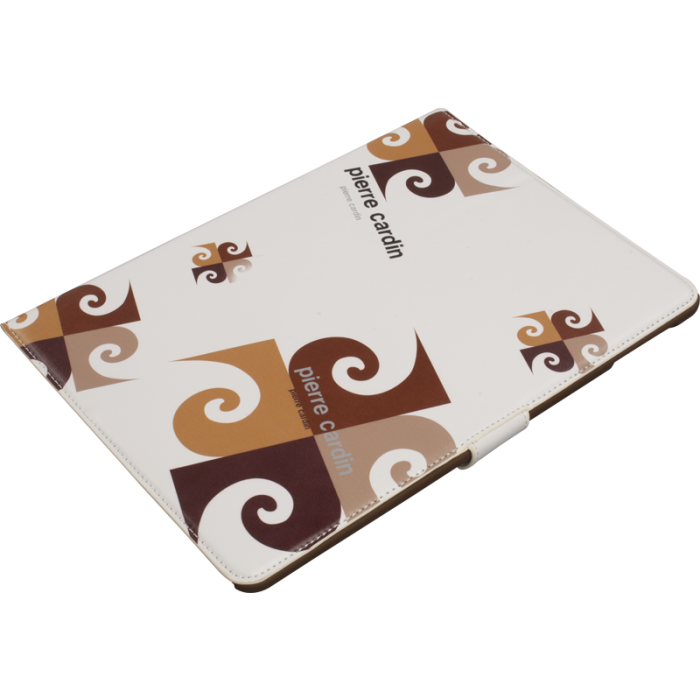 Pierre Cardin iPad 5/Air ile Uyumlu Suni Deri Tablet Kılıfı Kahve PCA-P02