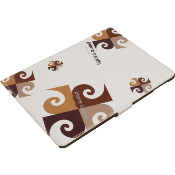 Pierre Cardin iPad 5/Air ile Uyumlu Suni Deri Tablet Kılıfı Kahve PCA-P02