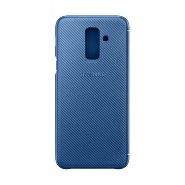 Galaxy A6+ (2018) ile Uyumlu Kapaklı Kılıf Mavi EF-WA605CLEGWW