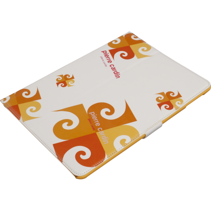 Pierre Cardin iPad 5/Air ile Uyumlu Suni Deri Tablet Kılıfı Turuncu PCA-P02