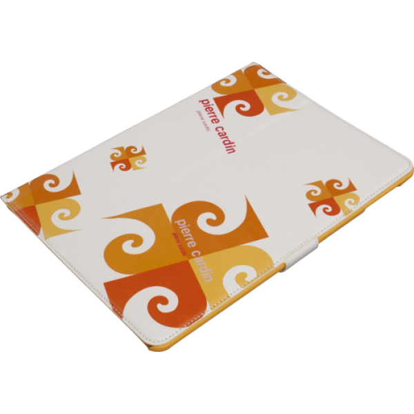 Pierre Cardin iPad 5/Air ile Uyumlu Suni Deri Tablet Kılıfı Turuncu PCA-P02