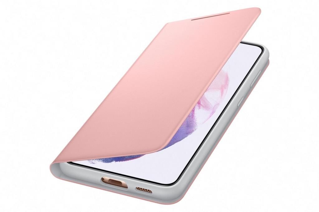 Galaxy S21 Plus / S21 Plus 5G ile Uyumlu LED View Kılıf Pembe EF-NG996PPEGTR