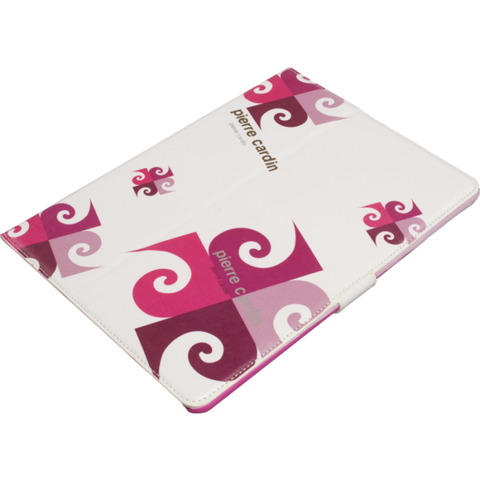Pierre Cardin iPad 5/Air ile Uyumlu Suni Deri Tablet Kılıfı Pembe PCA-P02