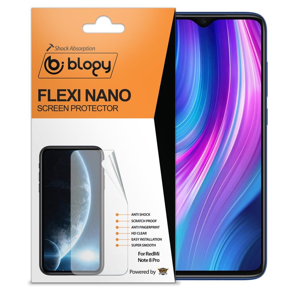 Blogy Mi 8/ Mi 8 Pro ile Uyumlu Flexi Nano Ekran Koruyucu