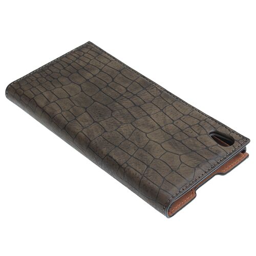 Xperia Z3 Plus ile Uyumlu Kılıf Rock Serisi Kapaklı Askeri Yeşil