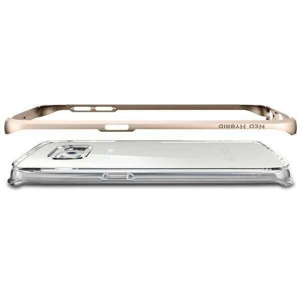Spigen Galaxy S6 Edge ile Uyumlu Kılıf Neo Hybrid CC Champagne Gold
