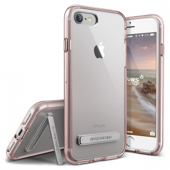 VRS Design iPhone 8 / 7 ile Uyumlu Crystal Mixx Kılıf Rose Gold