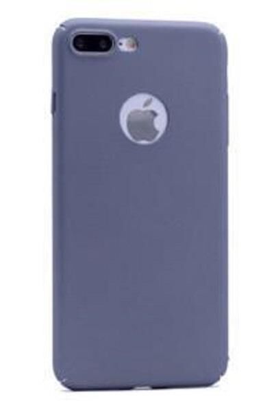 iPhone 7 Plus ile Uyumlu Rubber Sert Kılıf Füme