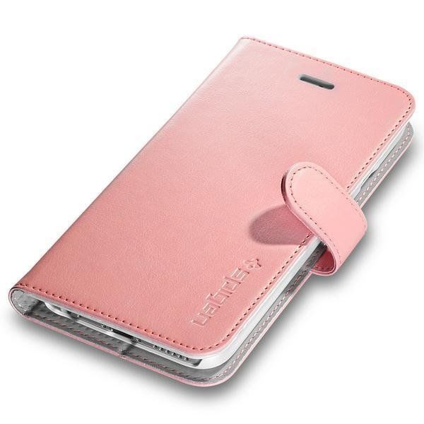 Spigen iPhone 6 Plus/6s Plus ile Uyumlu Kılıf Wallet S (Cüzdan Özellikli) Sherbet Pink