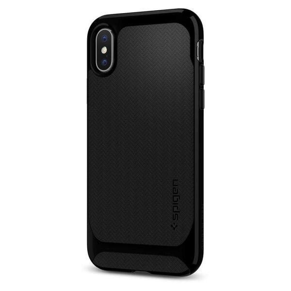 Spigen iPhone X ile Uyumlu Kılıf Neo Hybrid Jet Black