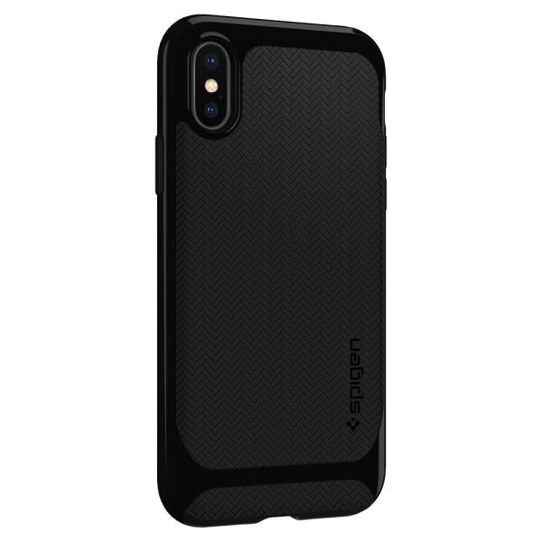 Spigen iPhone X ile Uyumlu Kılıf Neo Hybrid Jet Black