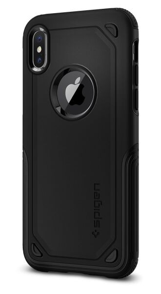 Spigen iPhone X ile Uyumlu Kılıf Hybrid Armor Black