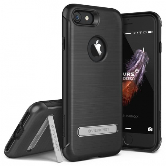 VRS Design iPhone 7 ile Uyumlu Duo Guard Kılıf Titanium Black