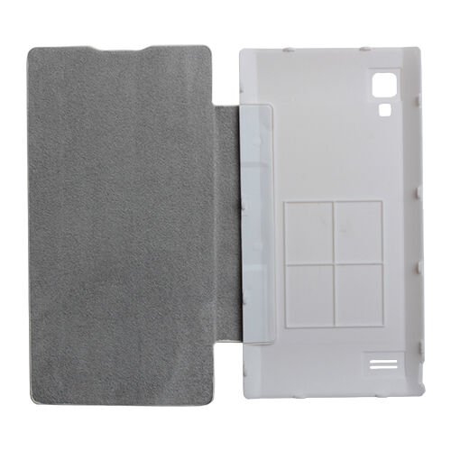 Optimus L9 ile Uyumlu Flip Cover Kılıf Beyaz