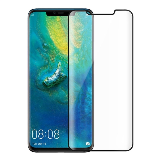 Blogy Mate 20 Pro ile Uyumlu Flexi Edge 5D Ekran Koruyucu