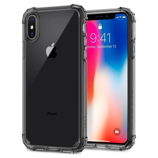 Spigen iPhone X ile Uyumlu Kılıf Crystal Shell Crystal Clear