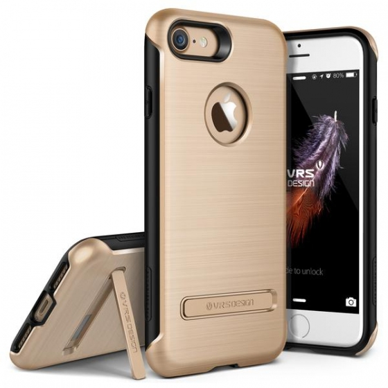 VRS Design iPhone 7 ile Uyumlu Duo Guard Kılıf Shine Gold