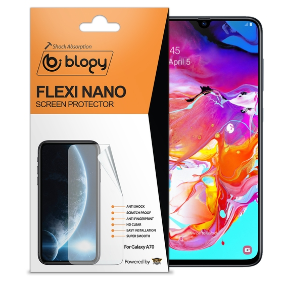 Blogy Galaxy A70 ile Uyumlu Flexi Nano Ekran Koruyucu