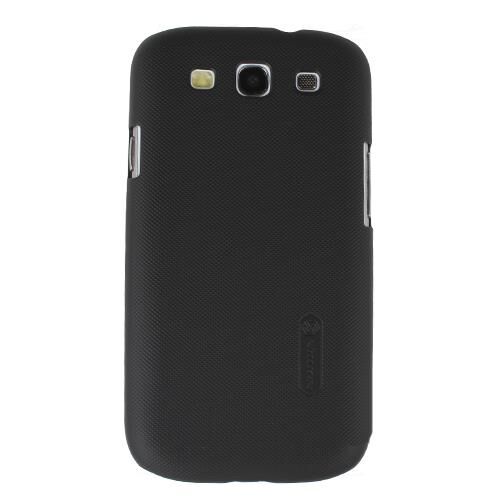 Nillkin i9300 Galaxy S3 ile Uyumlu Sert Kauçuk Kılıf (Super Matte) Siyah