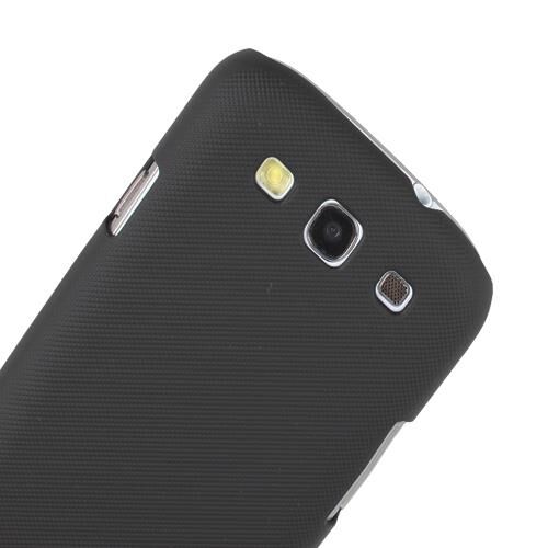 Nillkin i9300 Galaxy S3 ile Uyumlu Sert Kauçuk Kılıf (Super Matte) Siyah