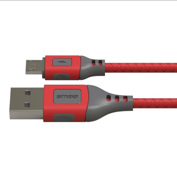 Simex Universal Micro Data Kablosu SPK-09 Flexi 1mt Kirmizi