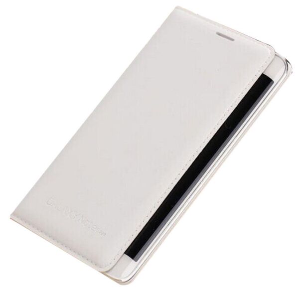 Galaxy Note Edge ile Uyumlu Kılıf Flip Cover Beyaz