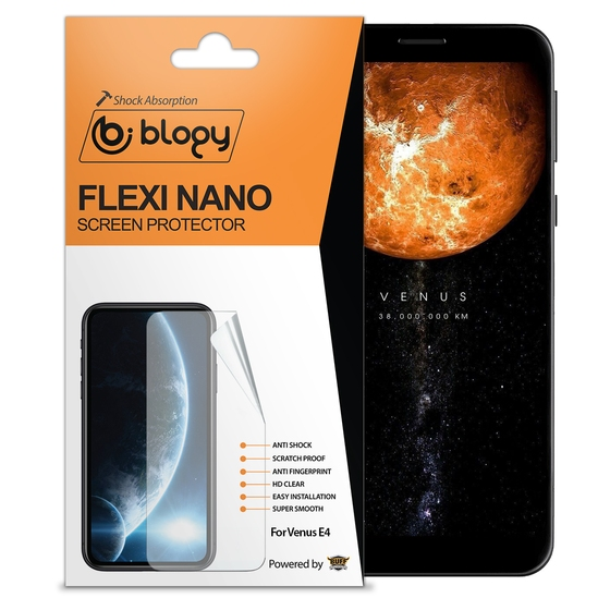 Blogy Venus E4 ile Uyumlu Flexi Nano Ekran Koruyucu