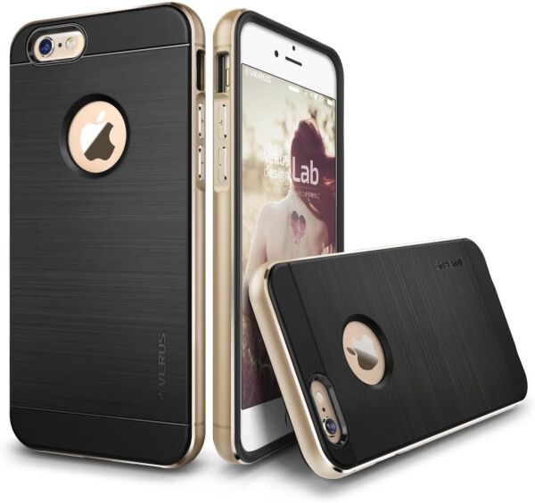 VRS Desgn iPhone 6 Plus / 6S Plus ile Uyumlu Iron Shield Kılıf Gold