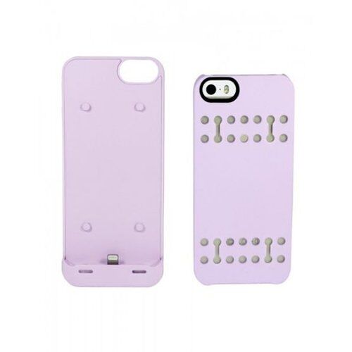 Boostcase iPhone SE/5S/5 2200 ile Uyumlu mAh Şarjlı Kılıf Lila